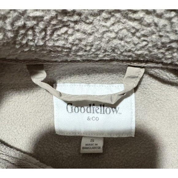 Gray High Pile Fleece Zip-up Sweatshirt jacket - Goodfellow & Co. Men's S - Picture 3 of 7